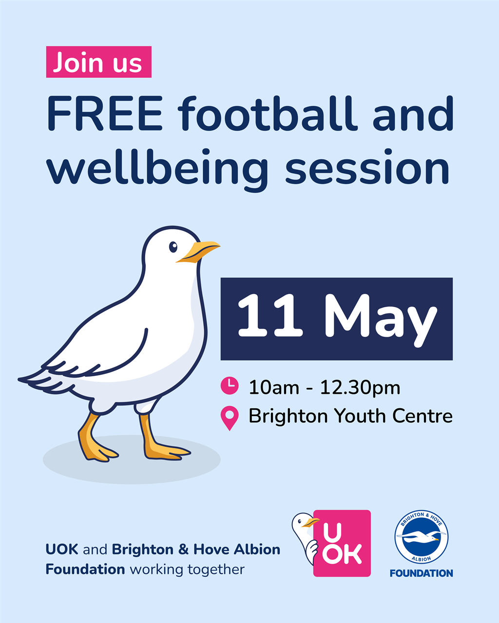 free football and wellbeing session